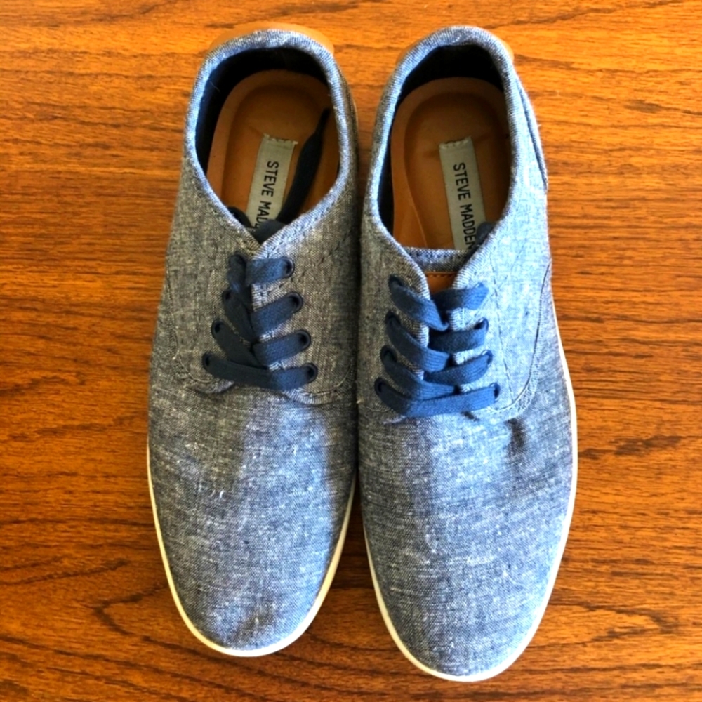 STEVE MADDEN MEN'S FENTA GREY SNEAKERS SIZE 10.5